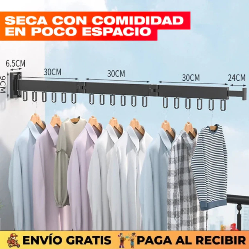 Tendedero Retráctil de Aluminio 360°