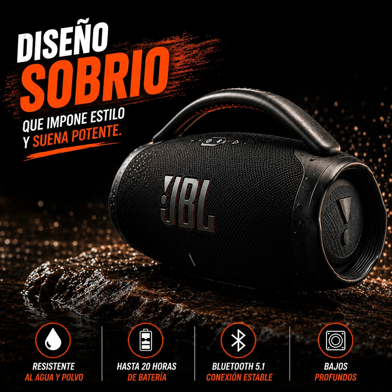 Parlante JBL Boombox 3: Sonido Superior 🎶