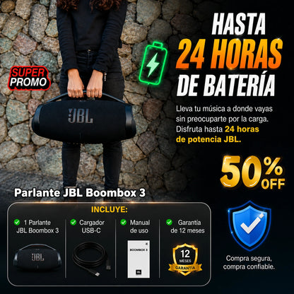 Parlante JBL Boombox 3: Sonido Superior 🎶