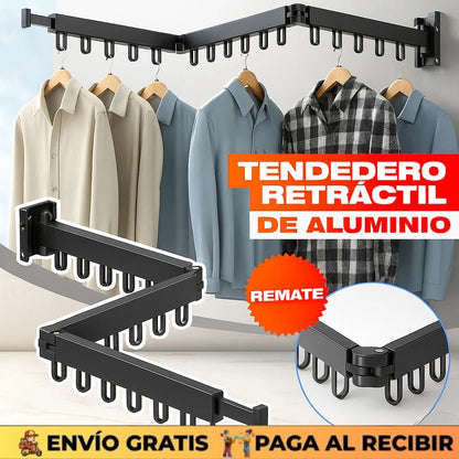 Tendedero Retráctil de Aluminio 360°